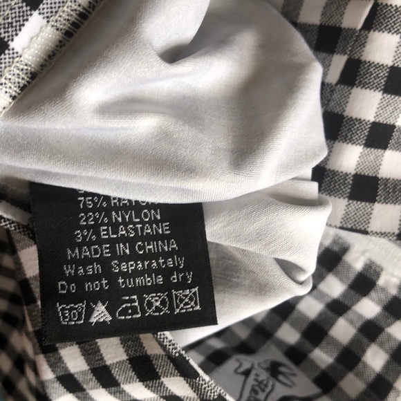 Hell Bunny 3xl Capri Black & White - Picture 8 of 9